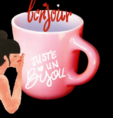kikoo5fbb giphygifmaker giphyattribution bonjour bonne journée bisou GIF