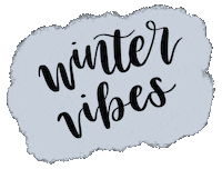 inkedbyelle winter vibes calligraphy wintervibes Sticker