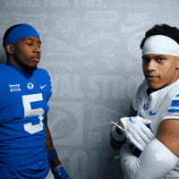 Byu Football Twins GIF by BYU Cougars