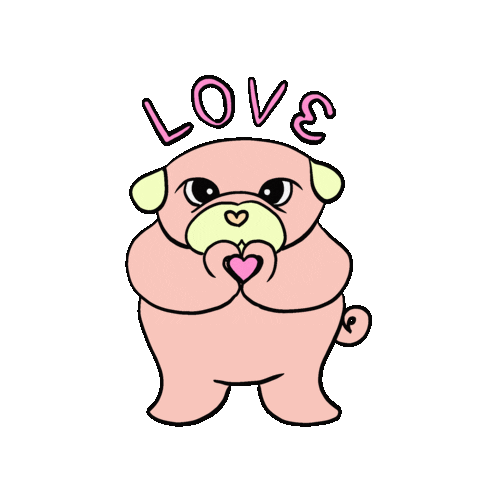 Pink Love Sticker