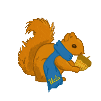 Fall Squirrel Sticker by UCLA