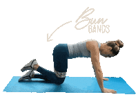 Workout Peach Sticker by Bun Bands
