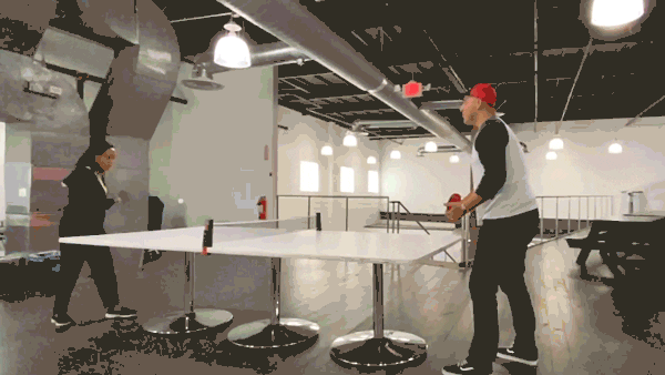 3MenMovers giphyupload ping pong pong break time GIF