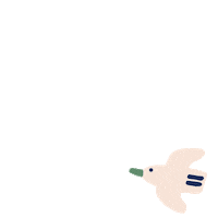 Bird Fly Sticker by POU DOU DOU official