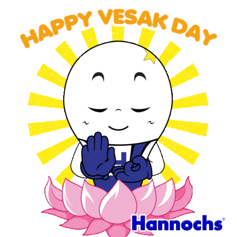 Lotus Buddha Sticker by Hannochs