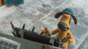 Shocked Shaun The Sheep GIF by Aardman Animations
