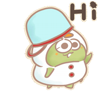 Christmas Hello Sticker