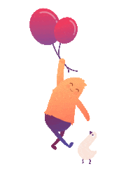 Fly Balloon Sticker by zanadio