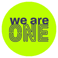 We Are One Sticker by Stockanotti