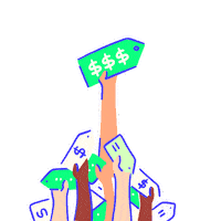 Money Cash Sticker by Going