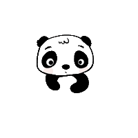 studiomarvinnl kawaii animal panda studiomarvin Sticker