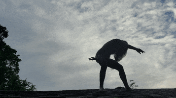 JenniferWester dance crazy windy blownaway GIF