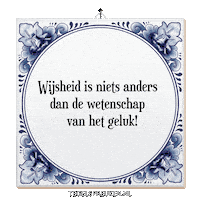 Wijsheid Spreuk Sticker by Tegelspreuken.nl