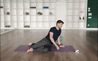 Happy Back Stretching GIF by YOGABODY