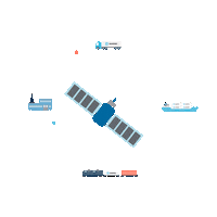 Maersk_official logo rainbow ocean airplane Sticker