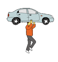 hi_webad car man webad hiwebad Sticker