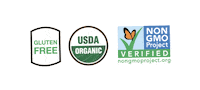 DarkDogOrganic gluten free nongmo usda certifications Sticker