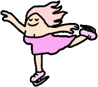 Sledding Figure Skating Sticker by Ruppert Tellac