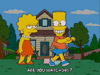 are you watching the simpsons GIF