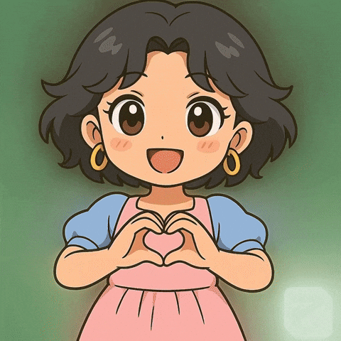 Hana Hand Heart GIF by Persona