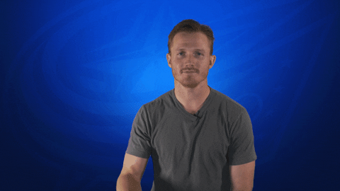 Happy Gustav Nyquist GIF by Columbus Blue Jackets