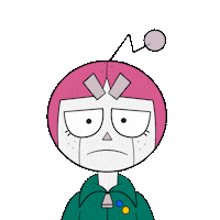 Aleruleru what wtf nah yoko Sticker