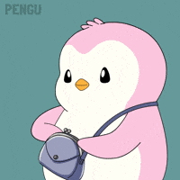 Pink Drinking GIF by Pudgy Penguins