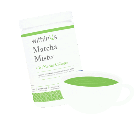 Matcha Matchalatte Sticker by withinUs Natural Health