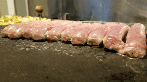 farmers market sausage GIF