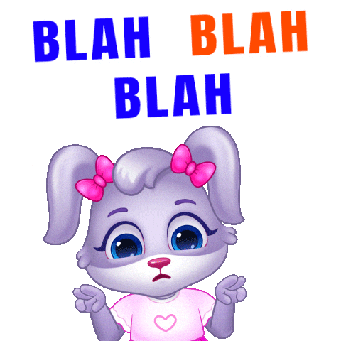 Blah Blah Blah Whatever Sticker by Lucas and Friends by RV AppStudios