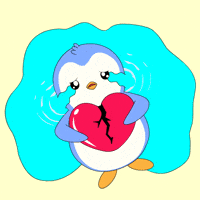 Broken Heart Water GIF by Pudgy Memez