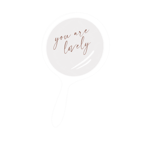 thelovelyhairclass giphyupload lovely mirror handmirror Sticker