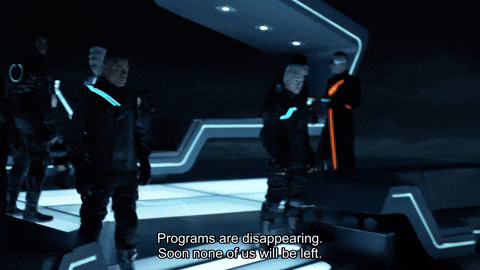 Disappearing Tron Legacy GIF by Goldmaster