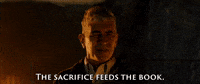 The Sacrifice Feeds The Book