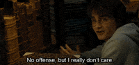 Unimpressed Harry Potter GIF