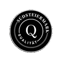 Quality Schwarz Sticker by Marke Südsteiermark