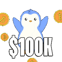 To The Moon Crypto Sticker by Pudgy Penguins