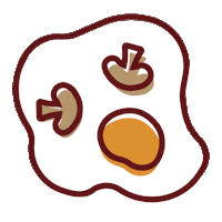 KillerOmelette ghost egg killer omelette killerom Sticker