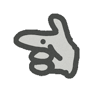 Hand Look At This Sticker by Luis Ricardo