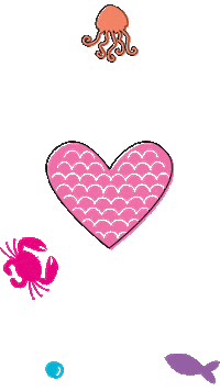 TijdschriftTina heart swipe up festival mermaid Sticker