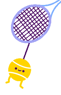 Centre Court Smile Sticker by Nataliia Manych