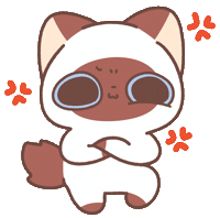 Angry Cat Sticker