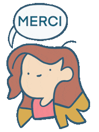 Merci Sticker by elodie shanta