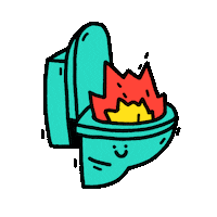 neuenarrative toilet trots stigma colitisulcerosa Sticker