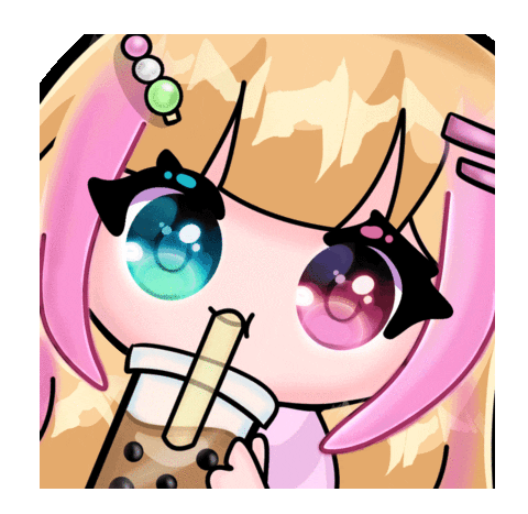 Bubble Tea Drinking Sticker by helloangelgirl
