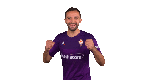 Happy Serie A Sticker by ACF Fiorentina