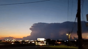 Lightning Storm Rolls Over Missouri's St. Charles County