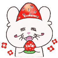 Strawberry Love Sticker