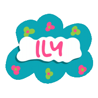 I Love You Ily Sticker