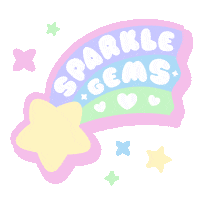 Shooting Star Girl Sticker